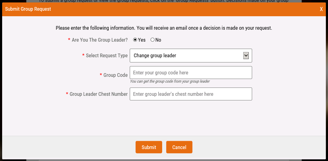 How can I change the group leader